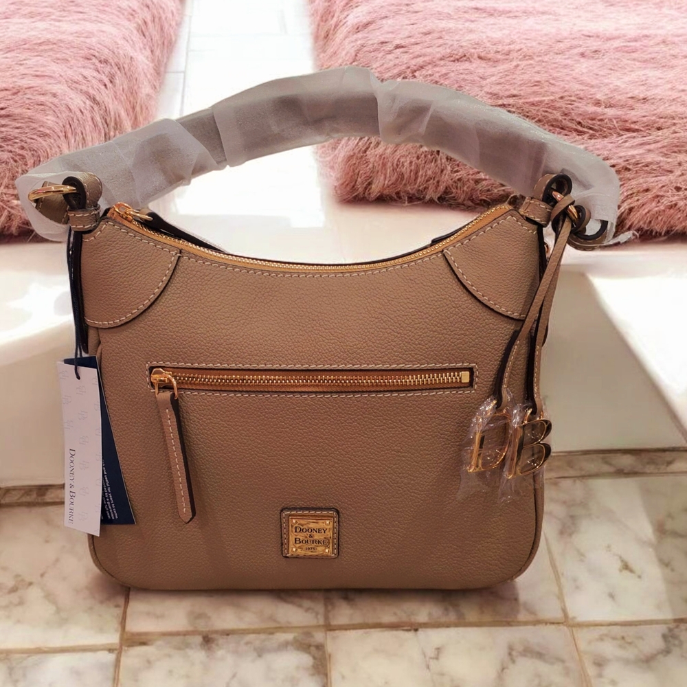 Dooney & Bourke Tan Leather Shoulder Bag